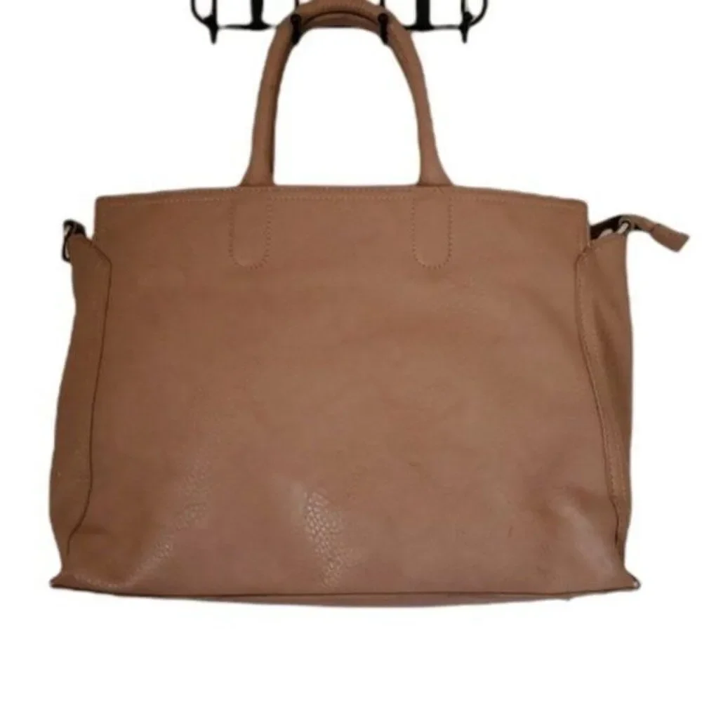 Charming Charlie Tote BAG Overnight Handbag SHOULDER Vegan Leather WOMENS WOMANS